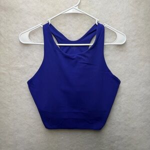 Athleta Conscious Crop Tank Top Built-In Bra Purple Women’s Size Large